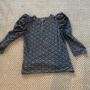 Nation LTD Blue Patterned Blouse